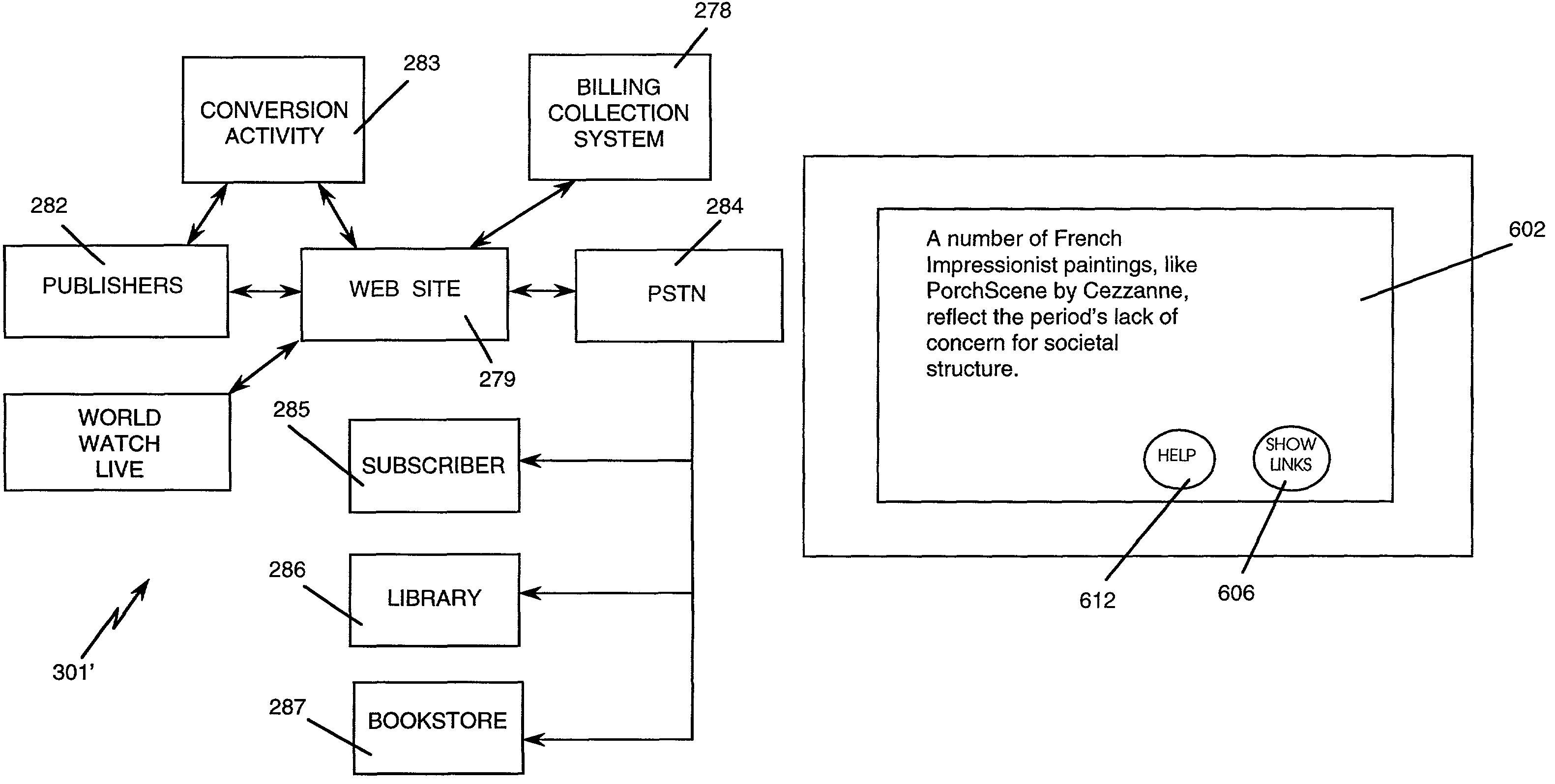 Electronic book connection to world watch live