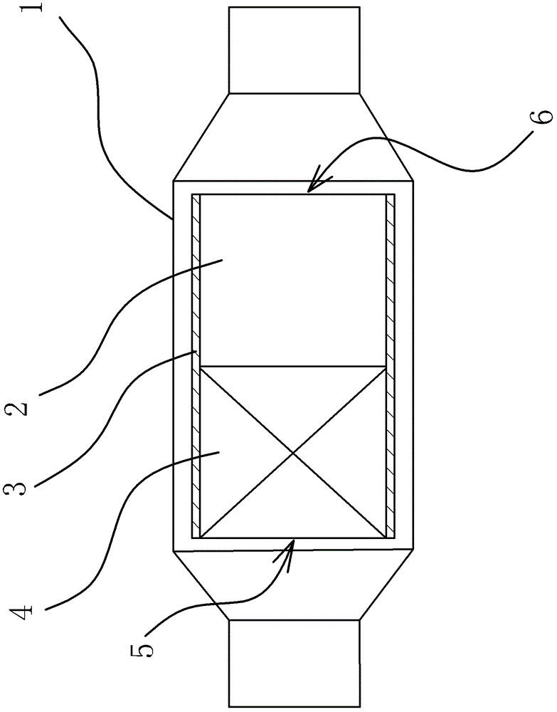 Ternary catalytic converter and method for coating catalytic layers thereof