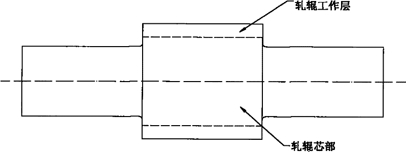 Cast steel back-up roller and preparation method thereof