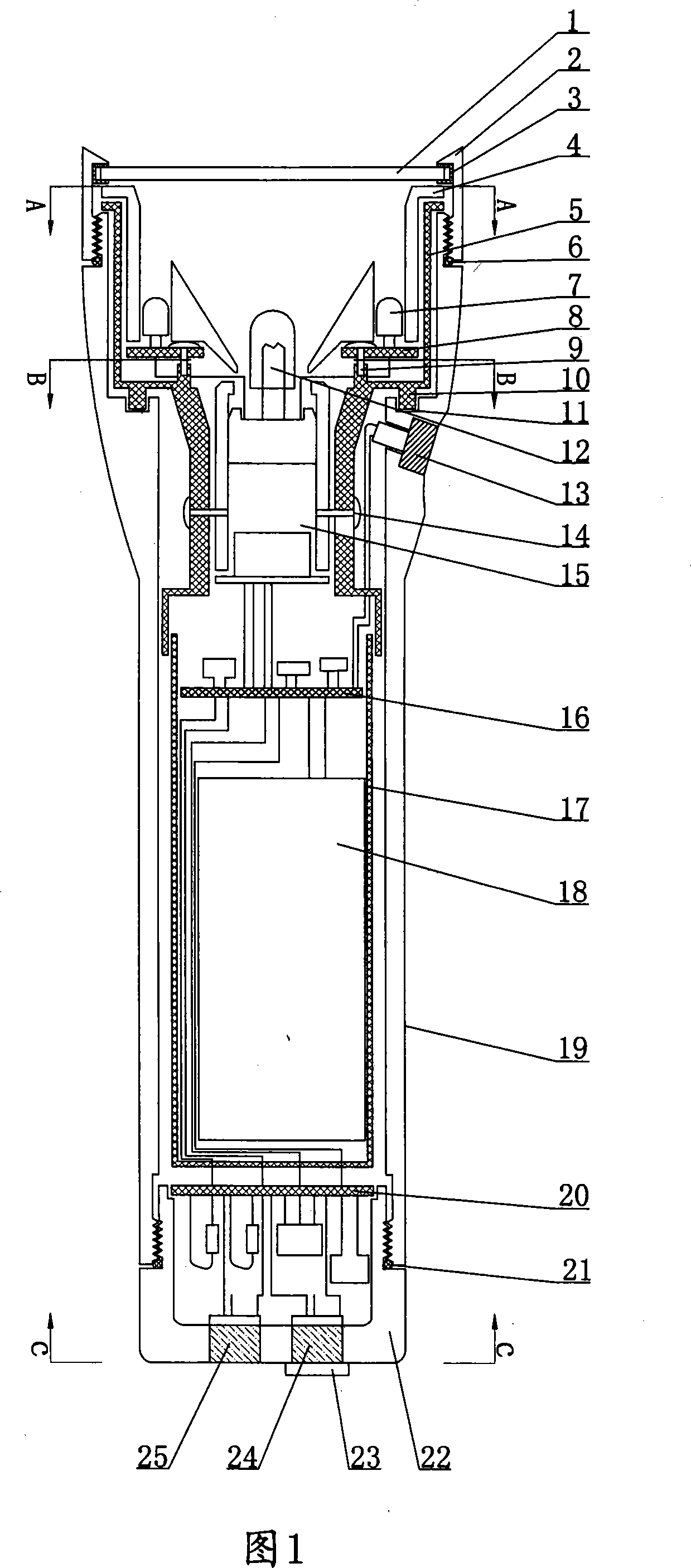 Multifunctional searchlight