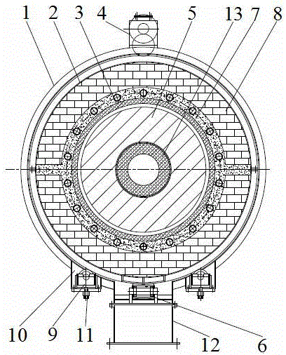 Horizontal type bell furnace