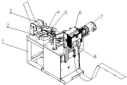 Strip connecting machine