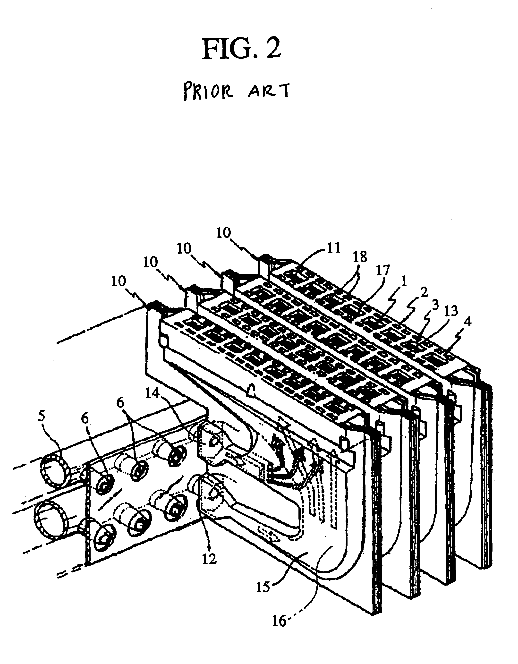 Combustion gas burner enabling multi-stage control