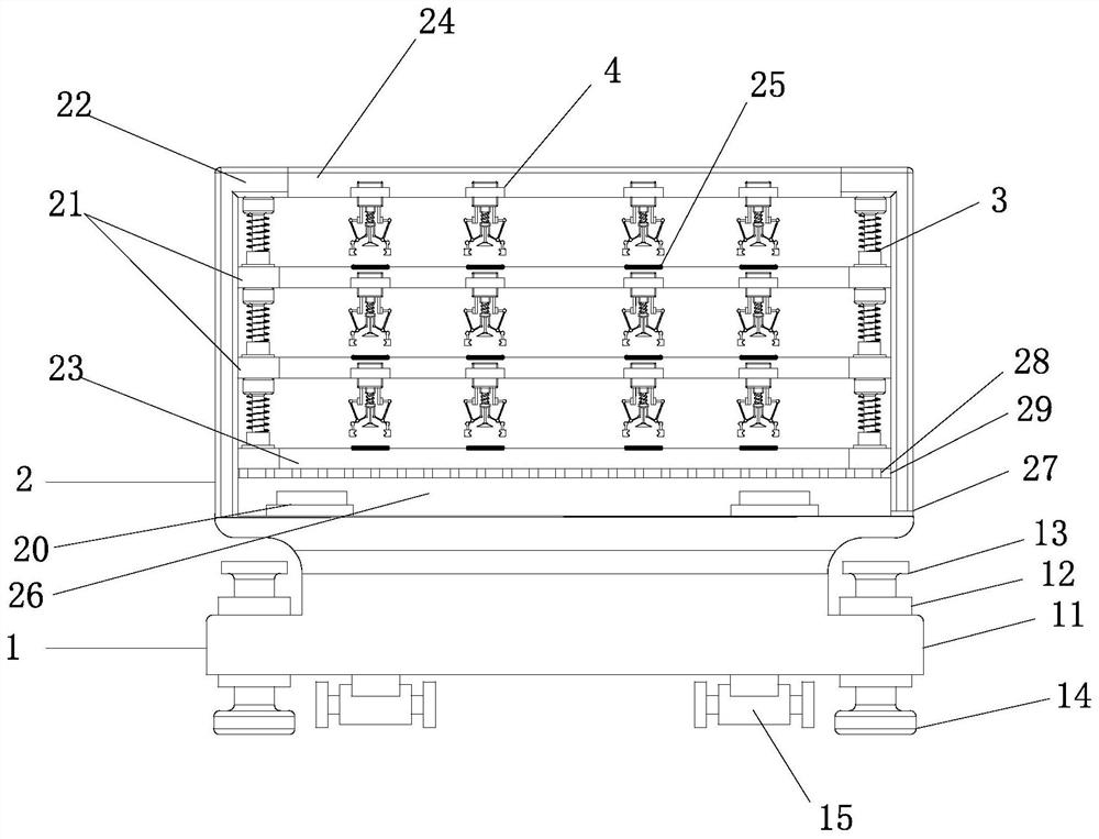 A clamping device for transportation of electronic products