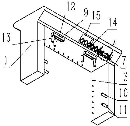 Gantry type unattended automatic vehicle washing device