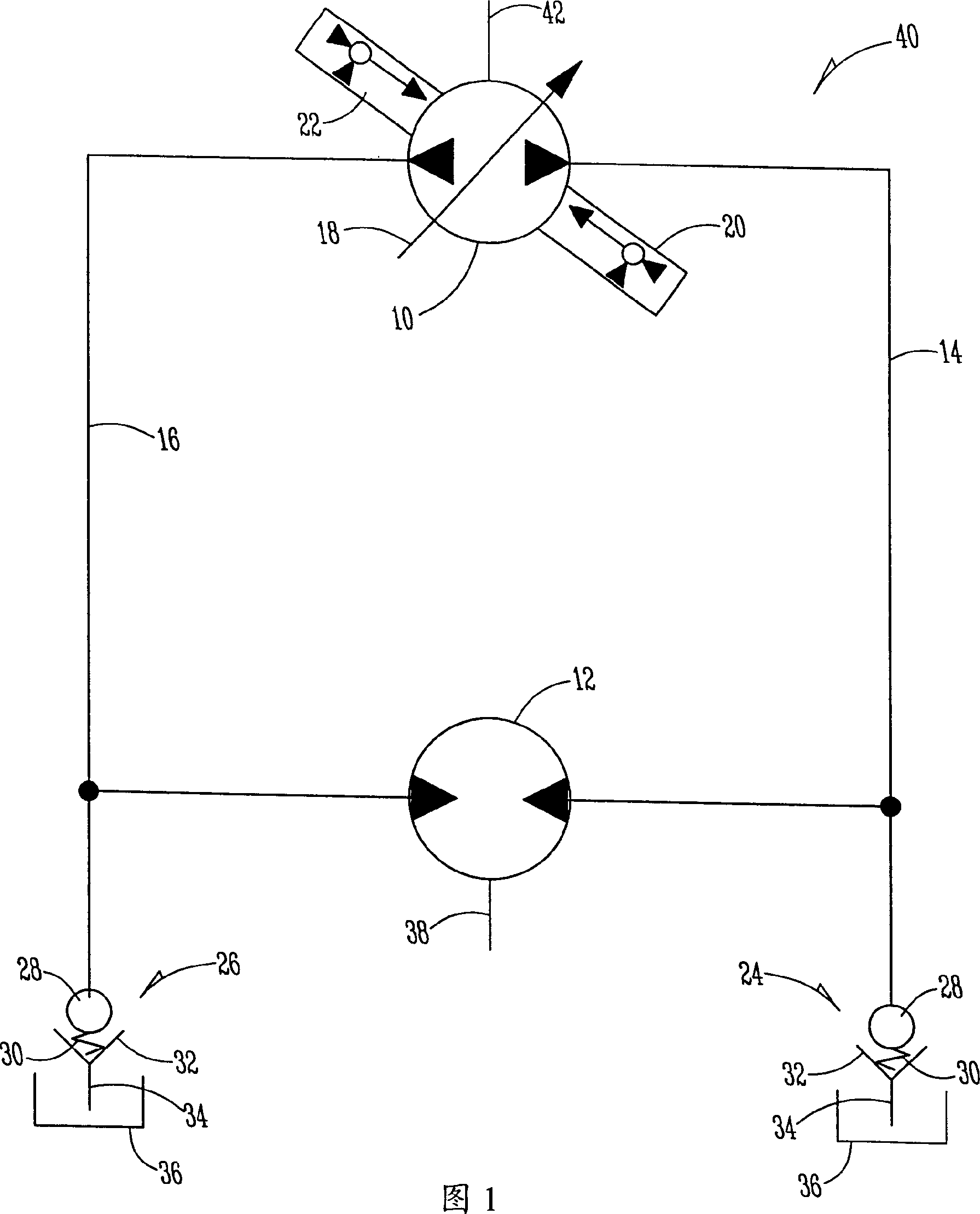 Static water pressure loop pressure regulation valve with reduced input torsion required by static water pressure element