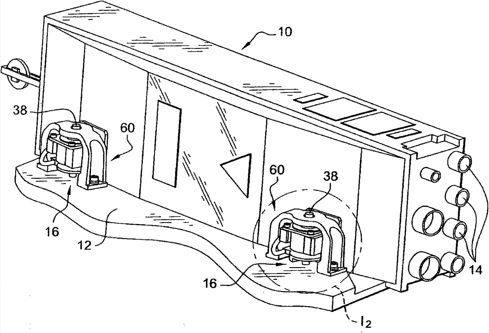 Device for supporting and securing a piece of equipment on an aircraft engine or nacelle case