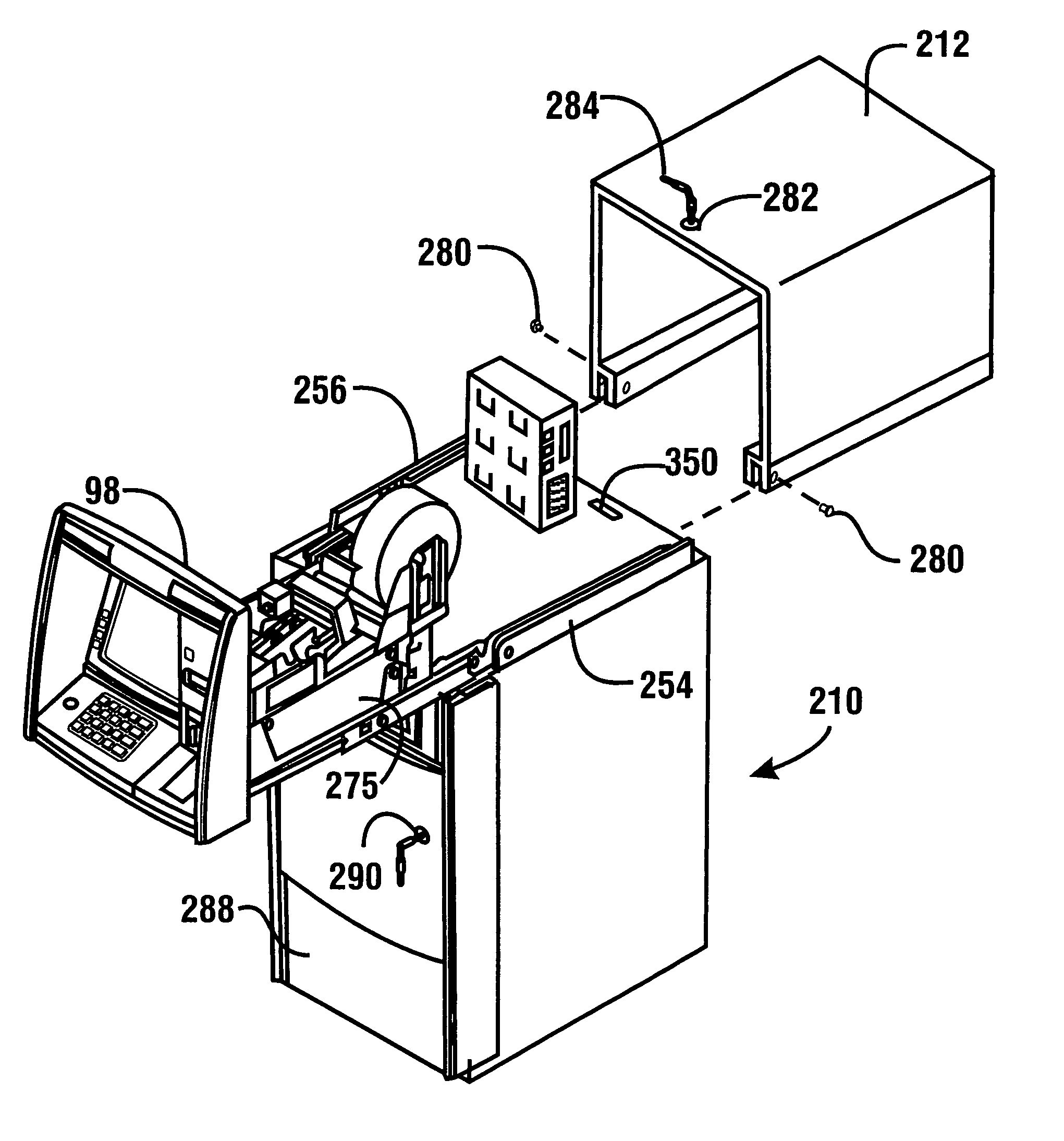 Enclosure for automated banking machine