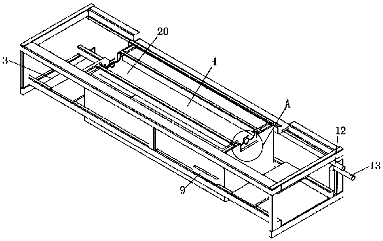 Washing device of transfer vehicle caster