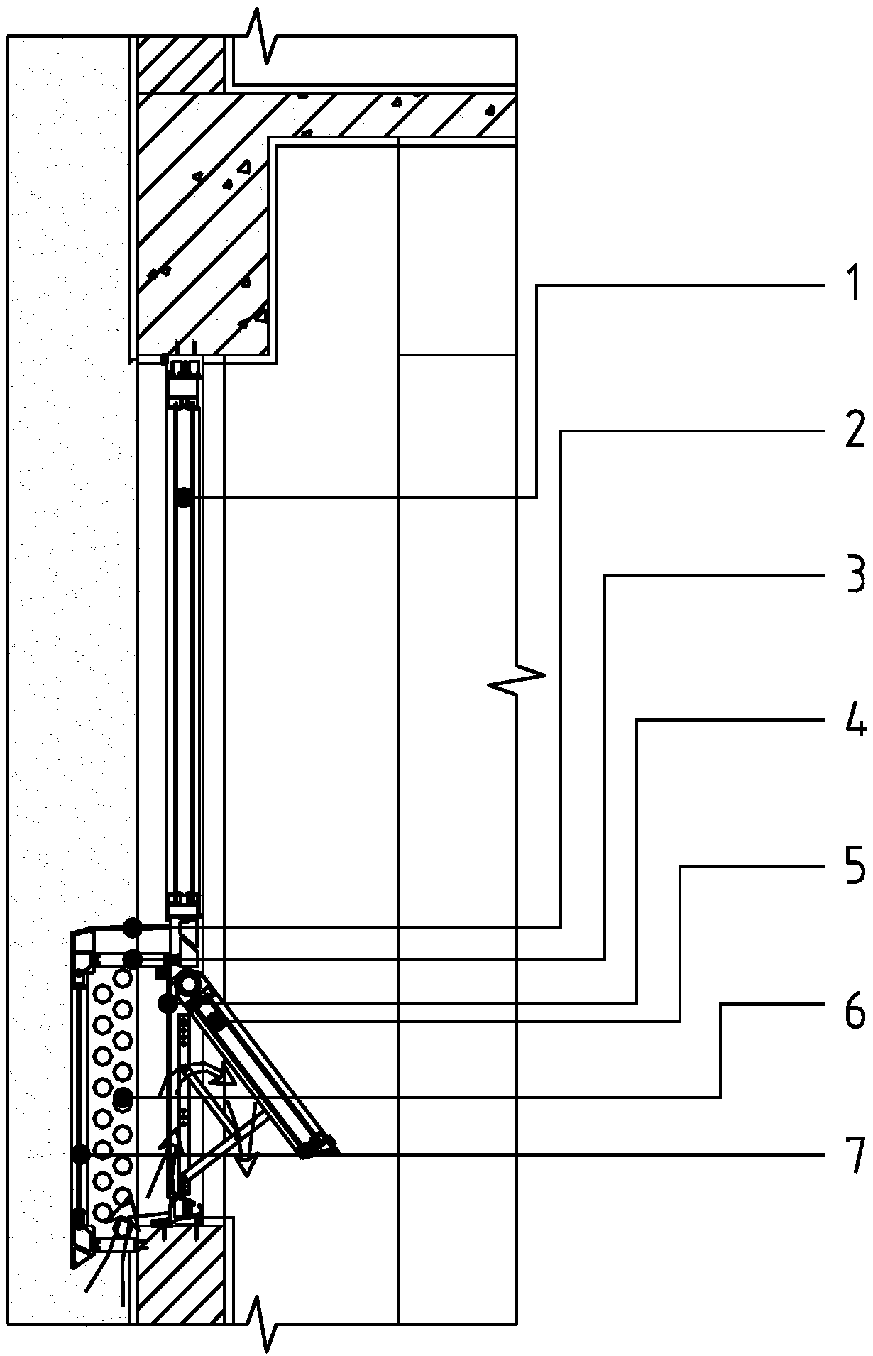 Sand-proof window for sand and dust weather area