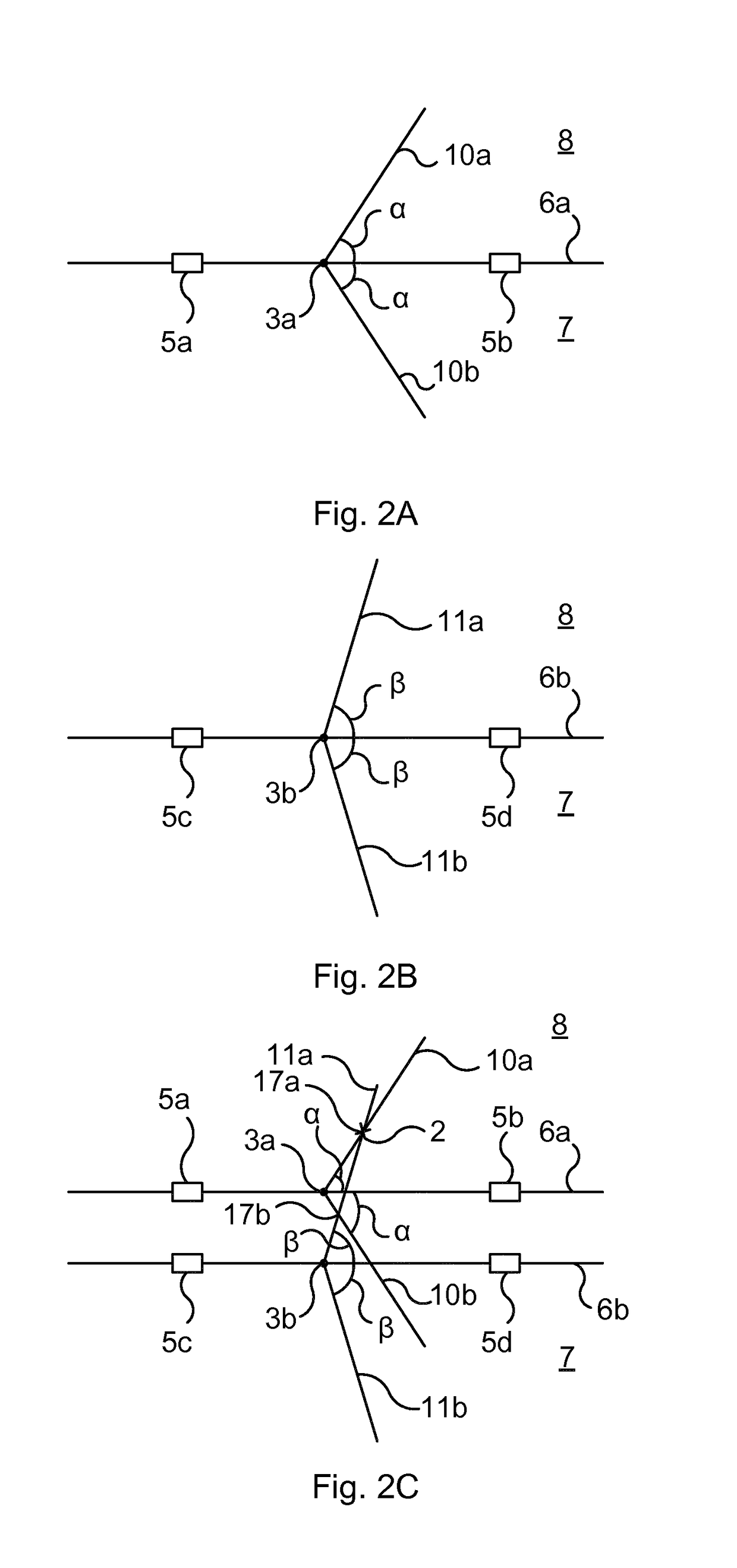 Method, device, computer program and computer program product for determining whether a portable key device is located in an active area in relation to a barrier