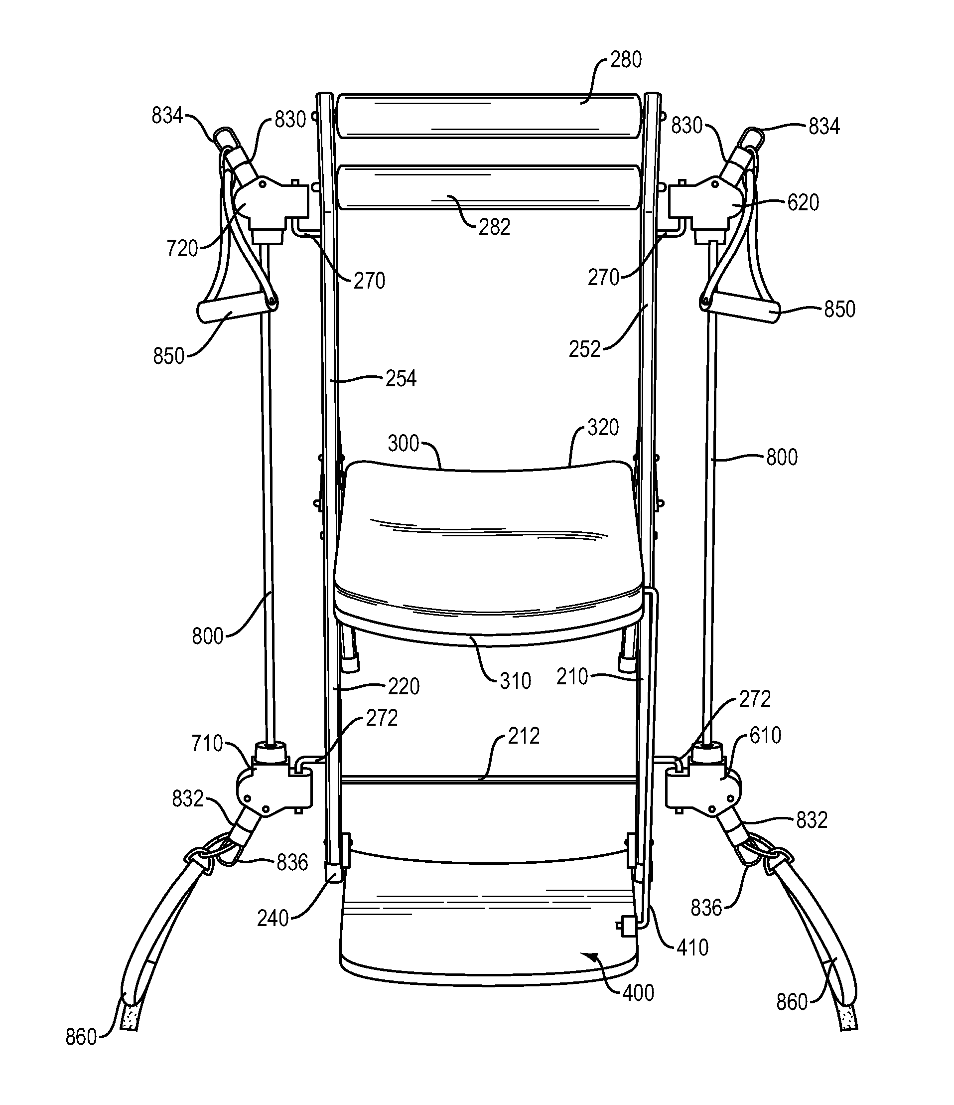 Portable fitness chair