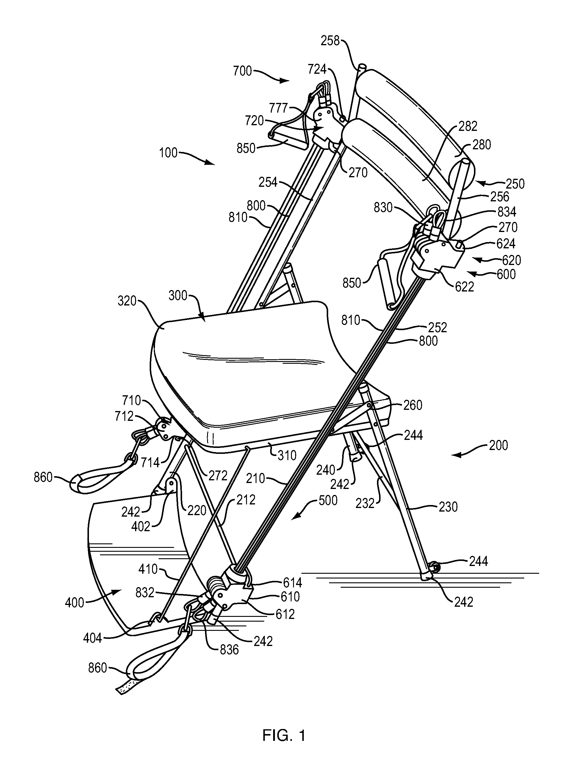 Portable fitness chair