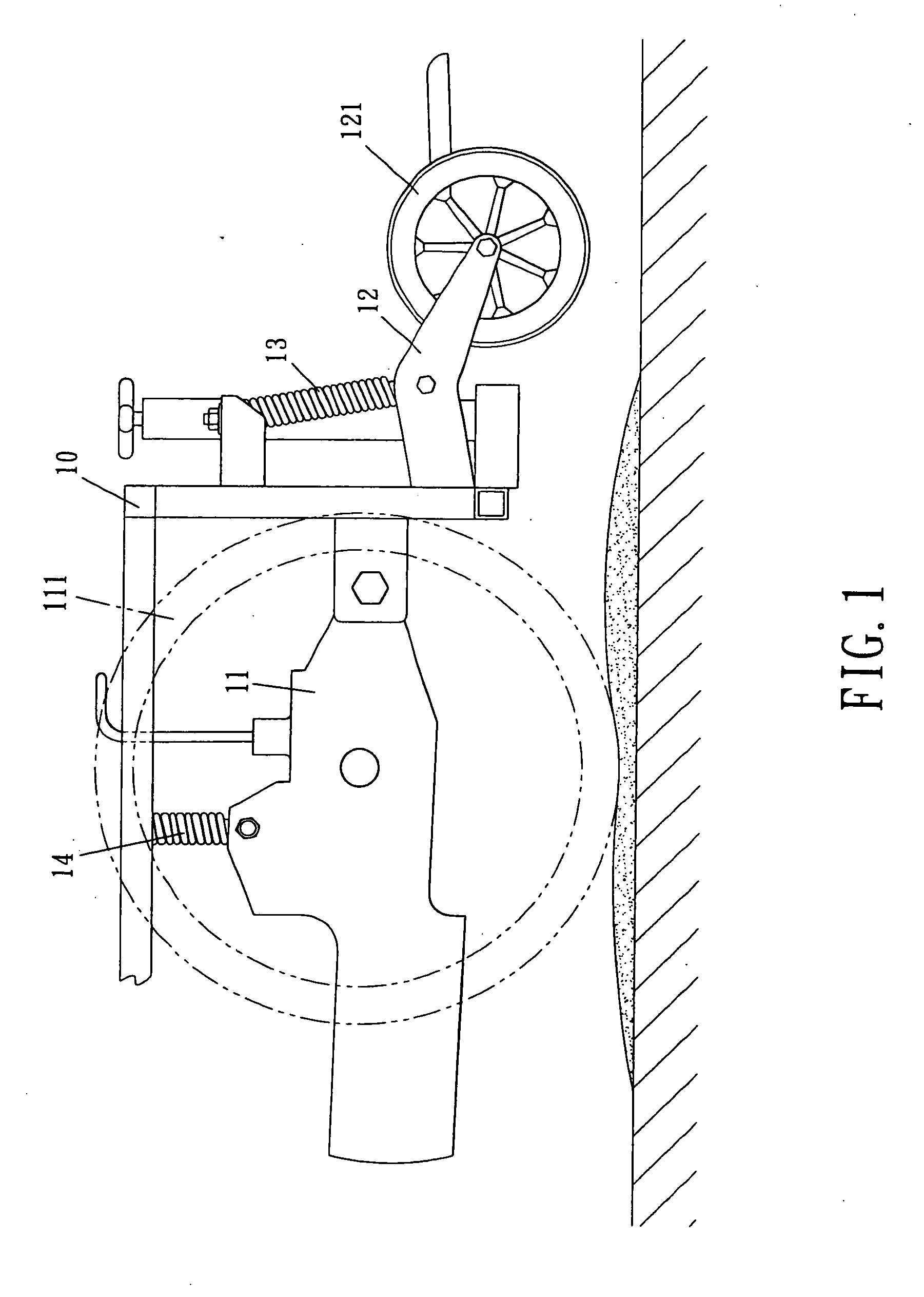 Wheel bracket mechanism for an electric wheelchair equipped with auxiliary wheels