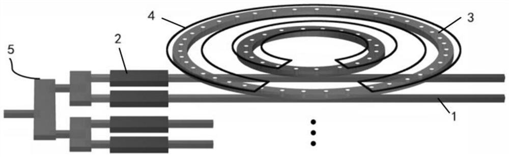 Integrated optical phased array based on vortex light