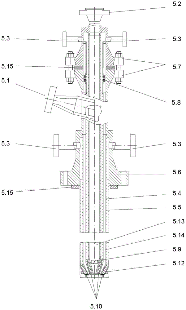 Dust fuel burners and entrained bed gasifiers for synthesis gas production