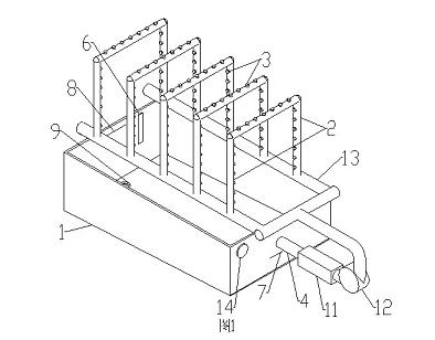 Cage textile air conditioning spray chamber