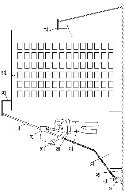 Prompt drop escaping system of super high-rise building