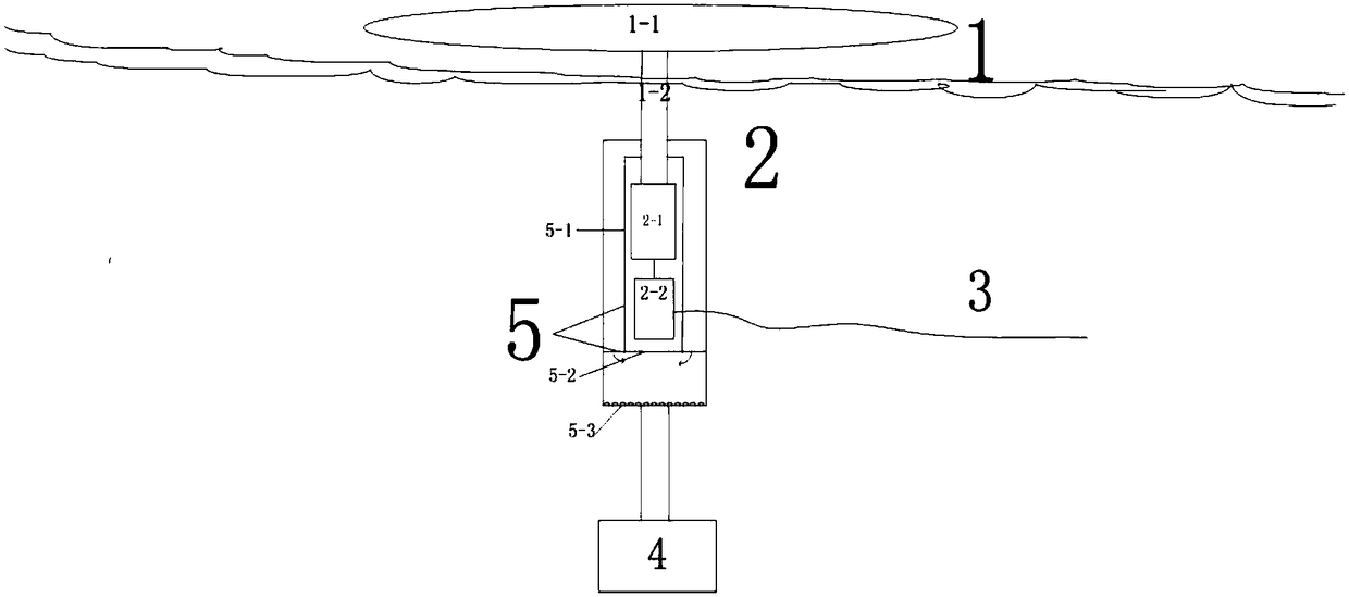 Automatic draining system and method suitable for point floating type wave energy power generation device