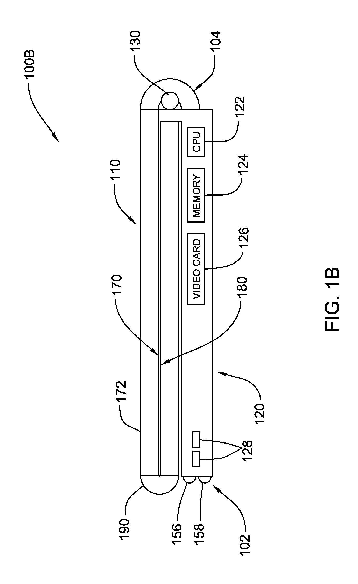 Compact size portable computer having a fully integrated virtual keyboard projector and a display projector