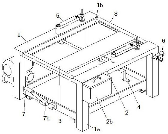 A green and environmentally friendly waste wood nailing auxiliary platform for building construction