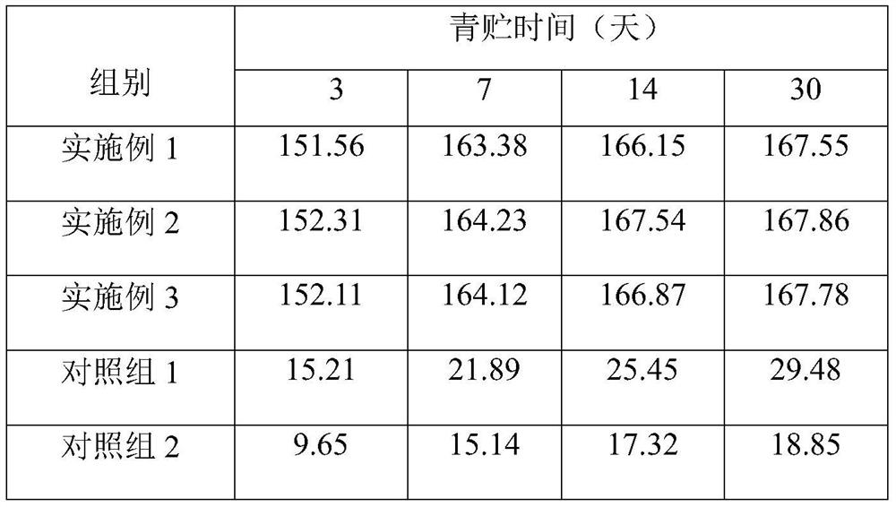 Silage additive for corn silage and application of silage additive