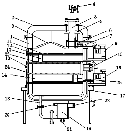 Industrial crude iodine desublimation device