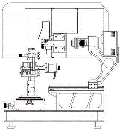 Shearing type linear trace laser detection system