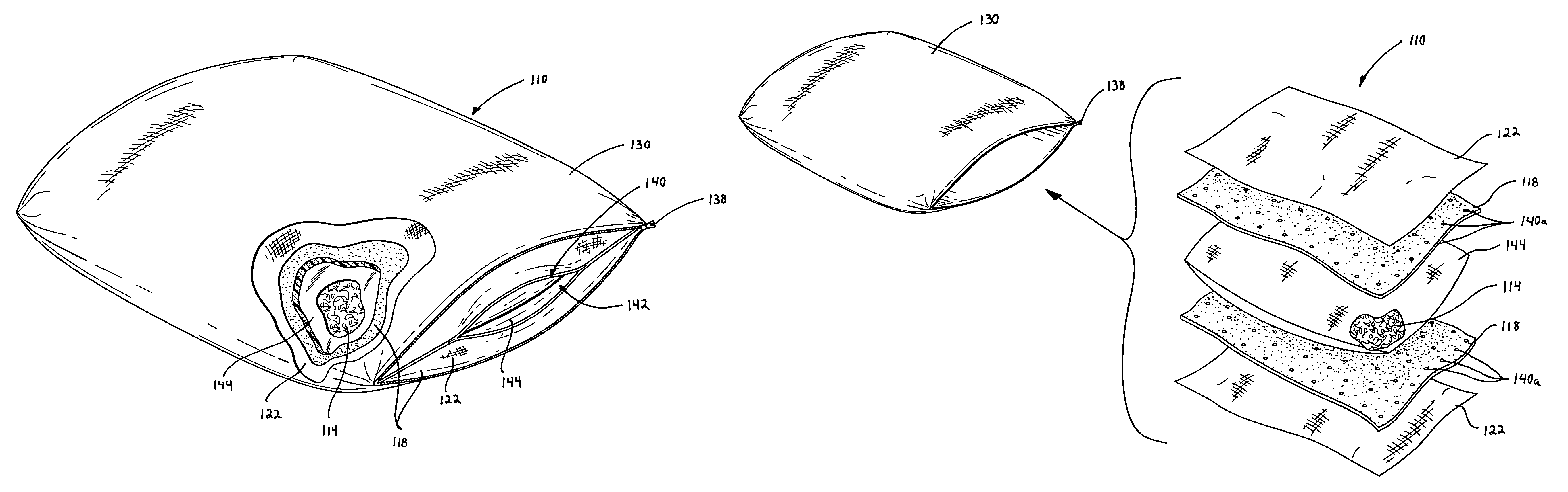 Pillow and method of manufacturing a pillow