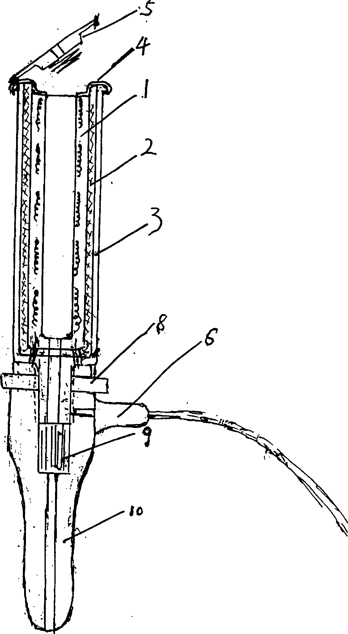 Safety type cigarette and its production process and heating smoking requisites