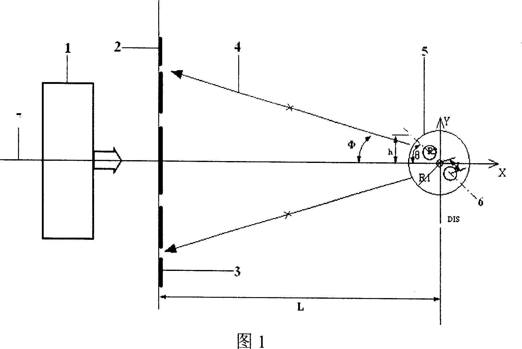 Polarization keeping optical fibre axis fixing method based on space diffracting light and device thereof