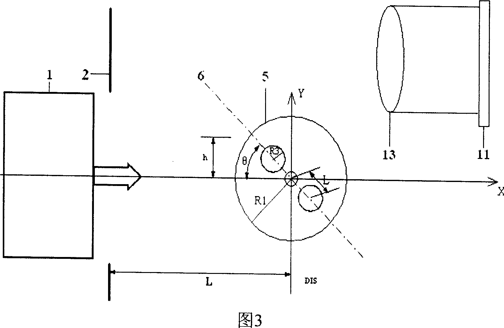 Polarization keeping optical fibre axis fixing method based on space diffracting light and device thereof