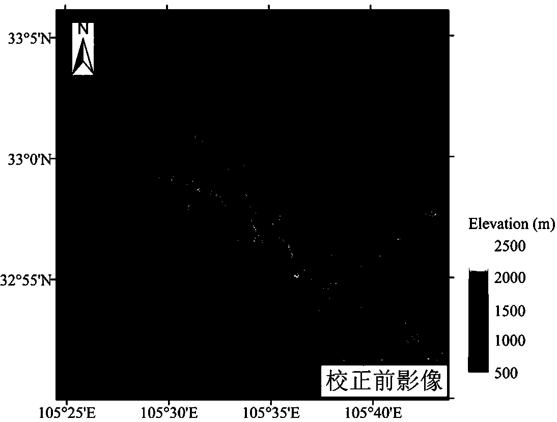 Optical remote sensing image terrain correction method based on in-canopy radiative transfer mechanism