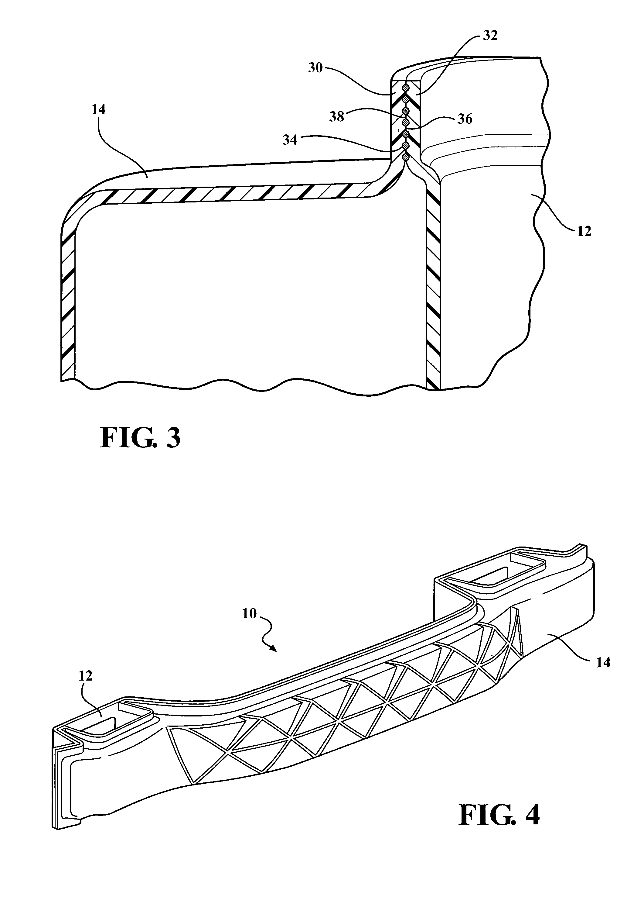 Bumper beam with integrated energy absorber