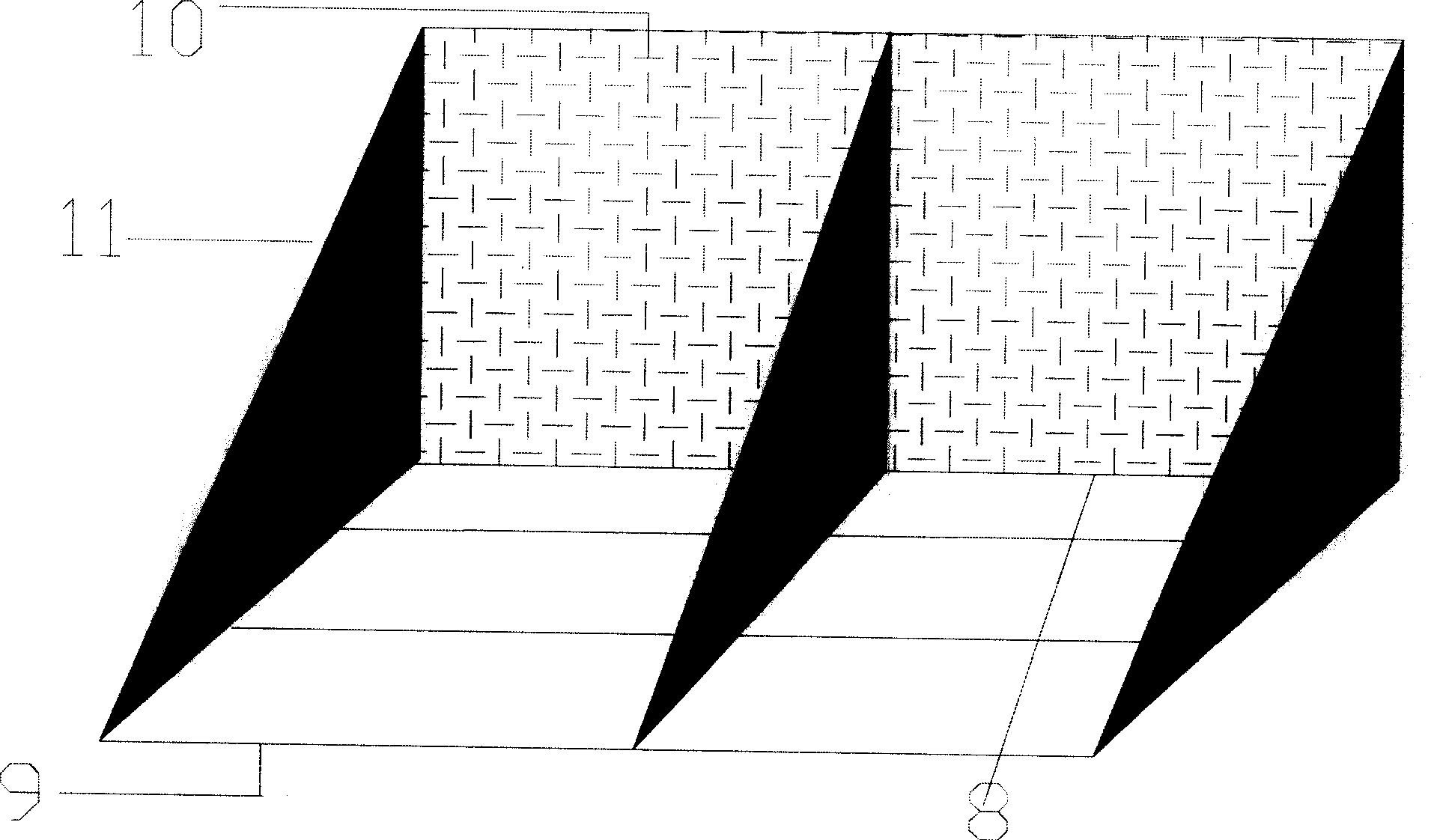 Hinge type track chain railway shaped energy conversion device