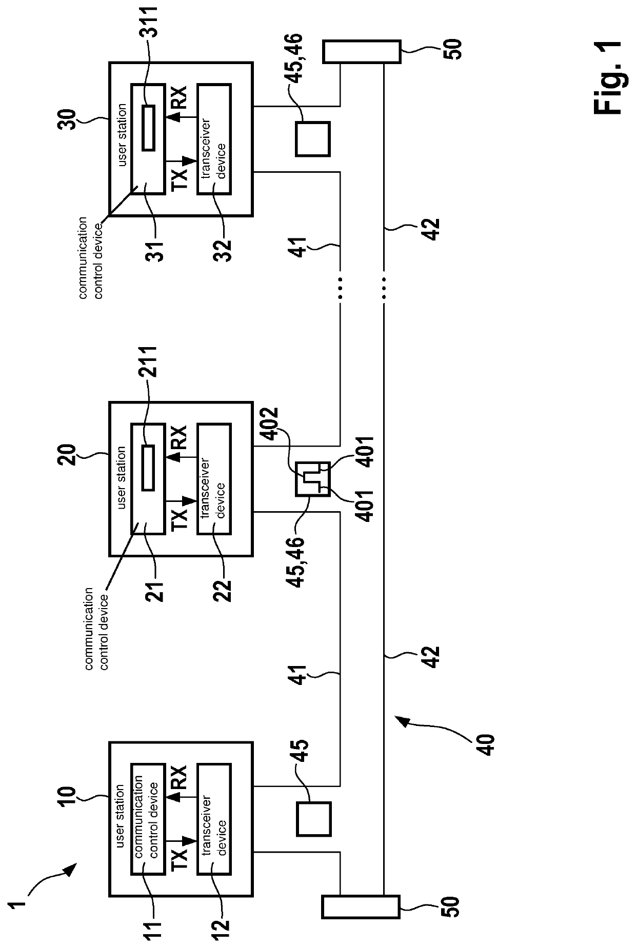 User station for a serial bus system, and method for transmitting a message in a serial bus system