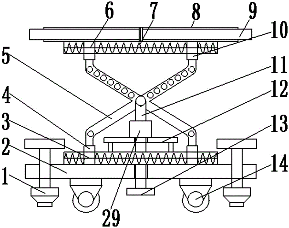 Bridge bracing device with bracing surface capable of being enlarged