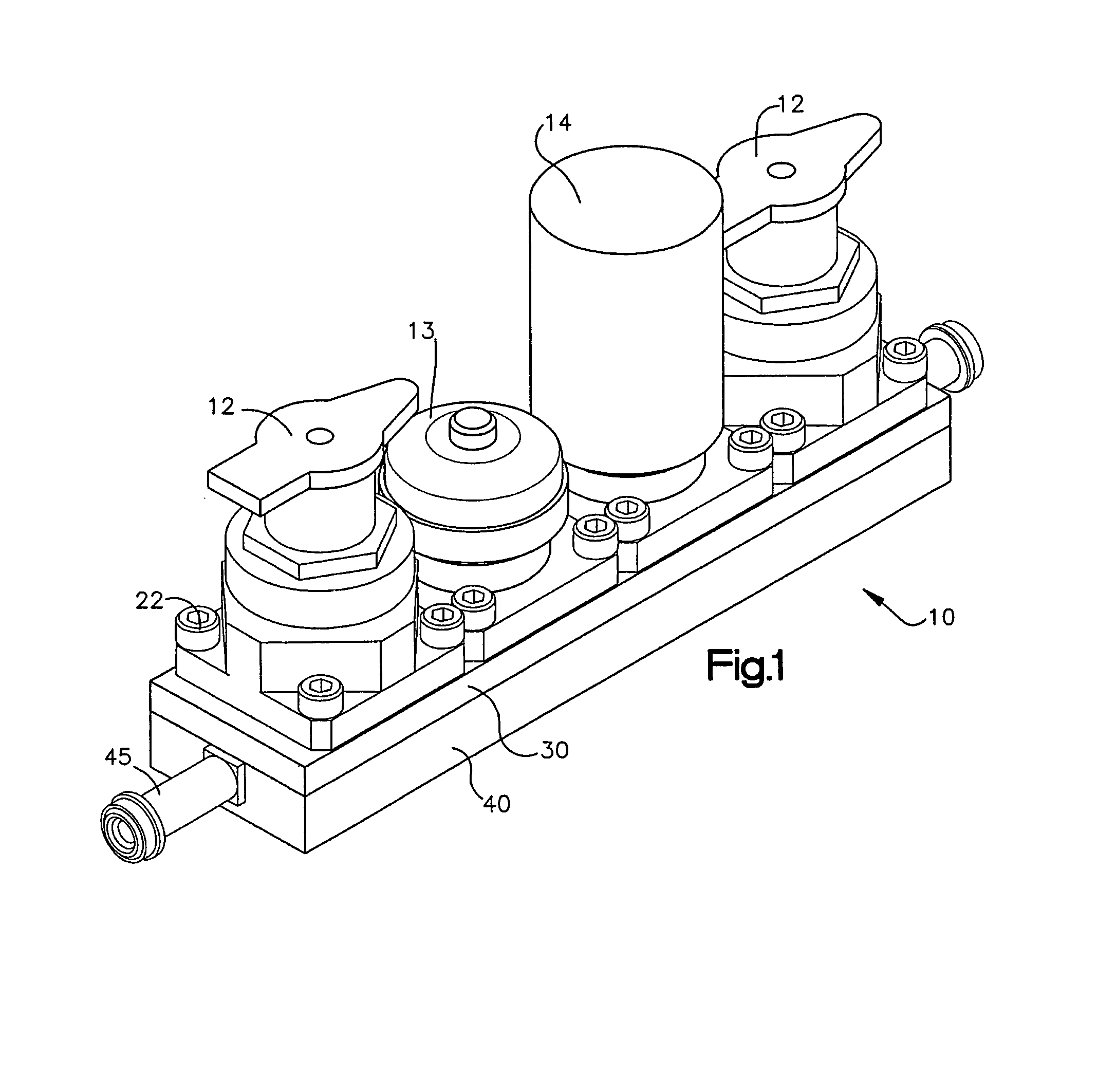 Modular surface mount manifold assemblies