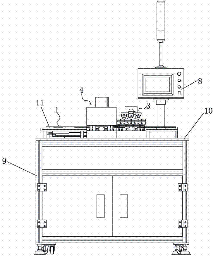 Automatic cover mounting machine for photoelectric IC production