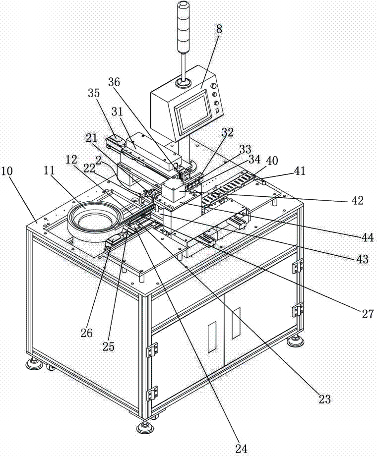 Automatic cover mounting machine for photoelectric IC production