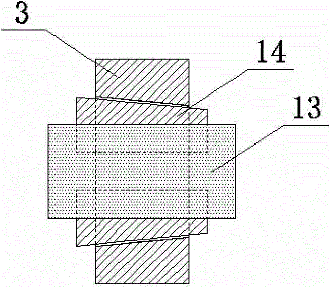 Test method for performing rock direct stretching by using axial centering positioning device