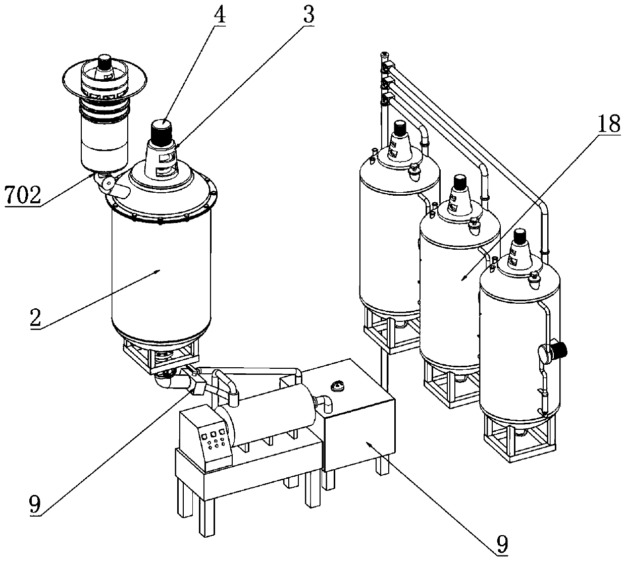 Manufacturing device for producing weather-resistant environment-friendly anticorrosive coating