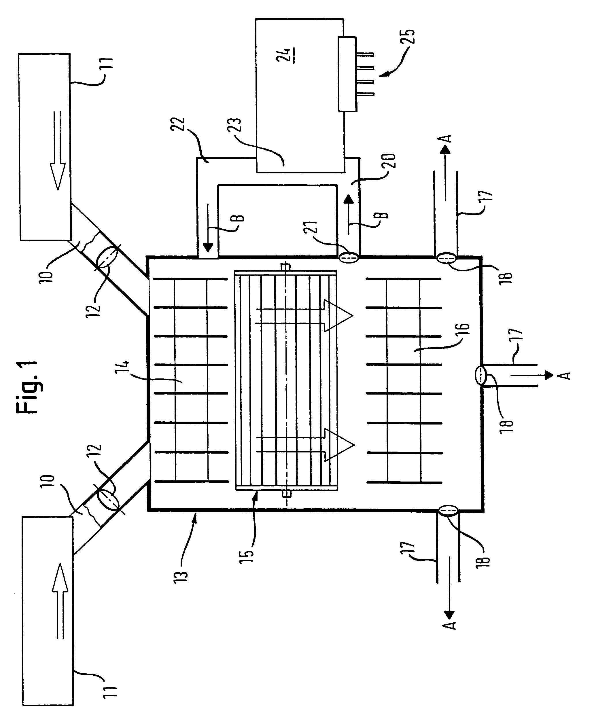 Combined cooling/climate control system for motor vehicles