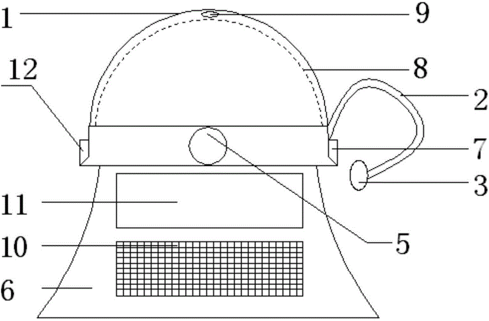 Intelligent monitoring safety helmet