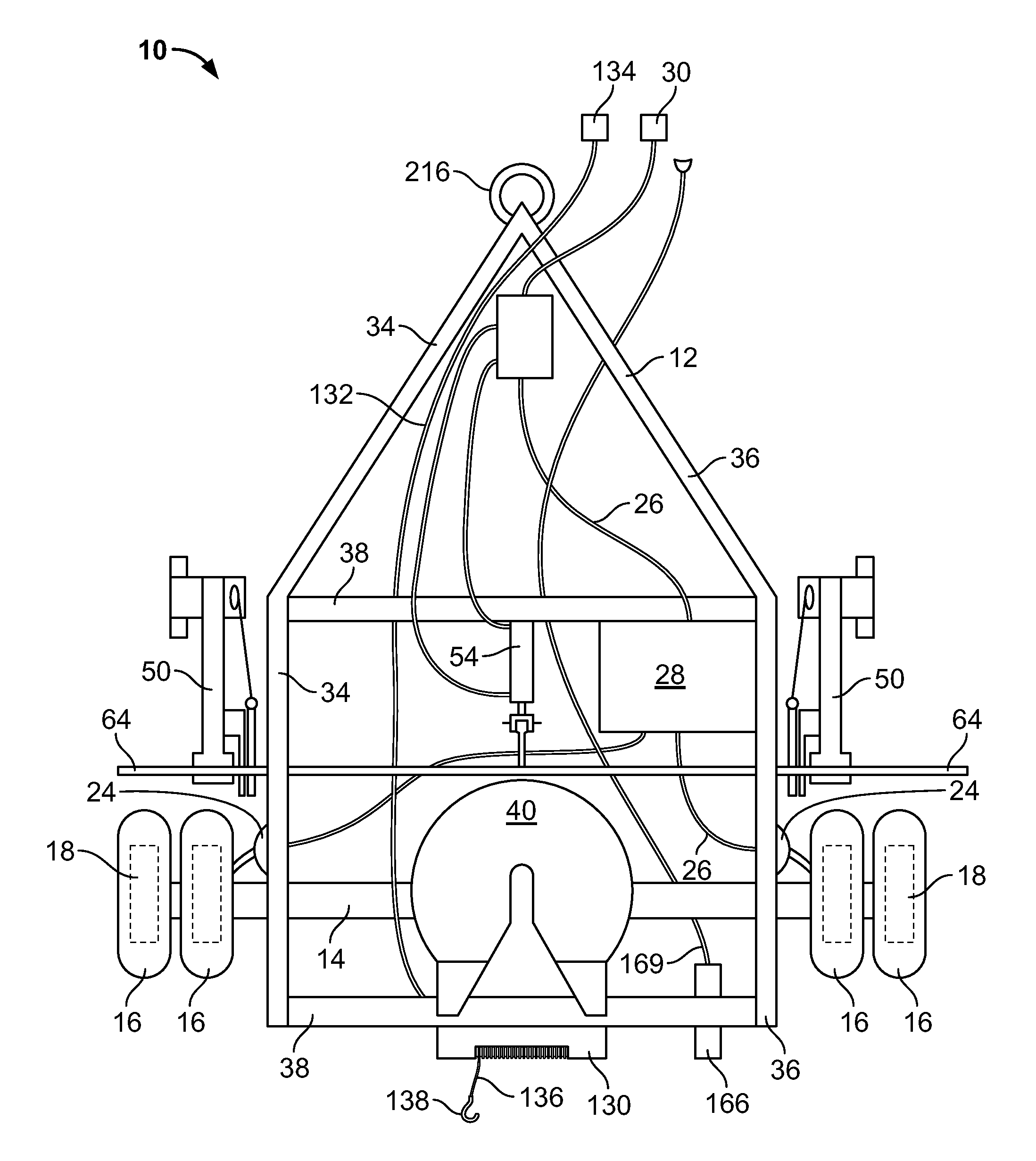 Trailer docking repositionable support