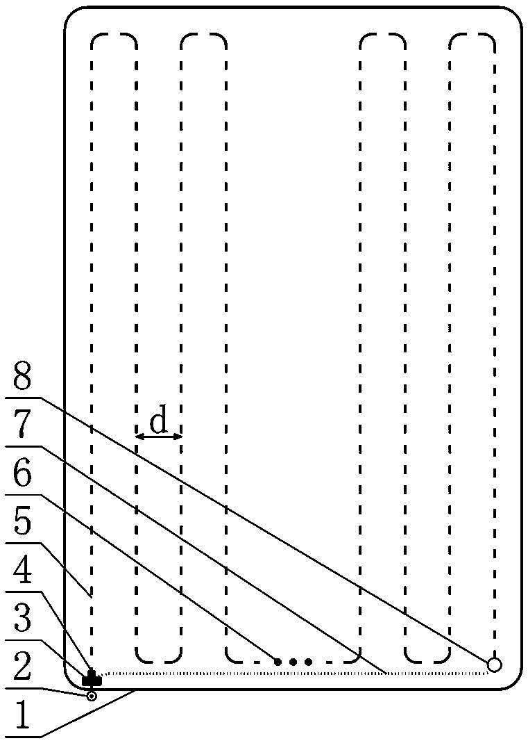 Unmanned automatic feeding ship adopting variable-amplitude sectional operation