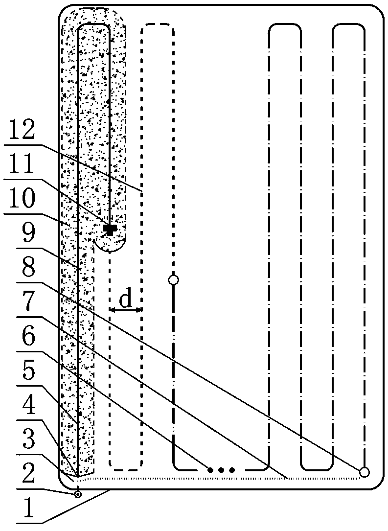 Unmanned automatic feeding ship adopting variable-amplitude sectional operation