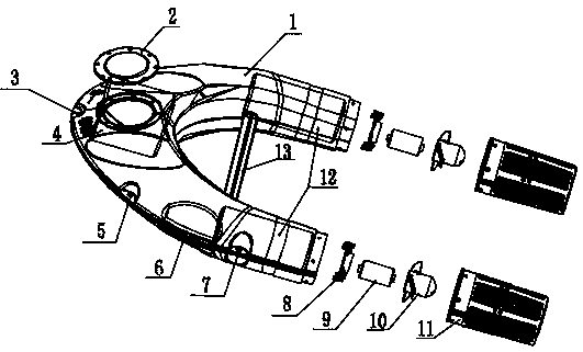 Mechanical power U-shaped life buoy