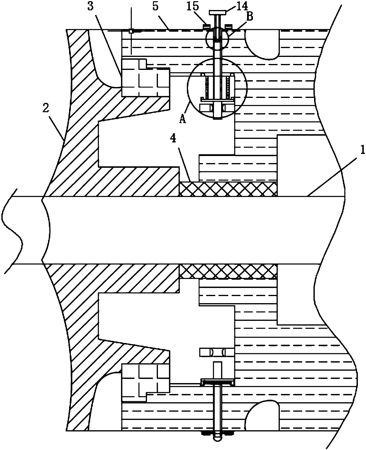 Sealing and pressure relief device for coal chemical pump