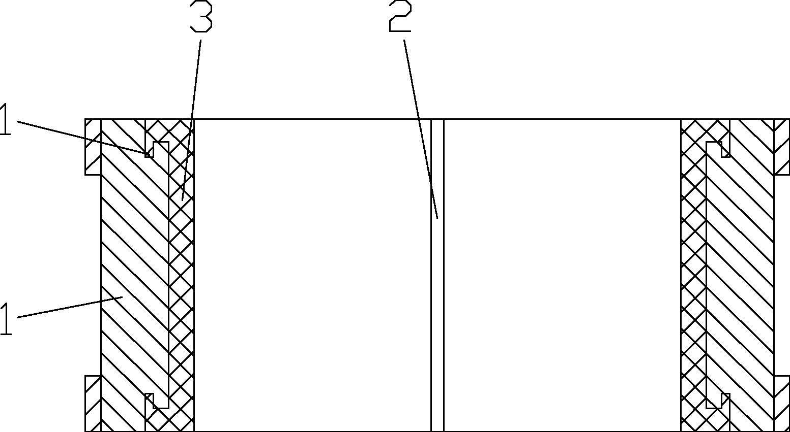 Split type bearing bush centrifugal casting method